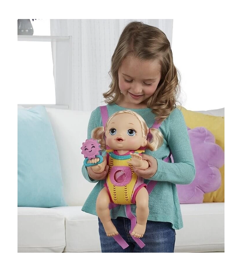 Muneca Baby Alive Gatea Y Habla Espanol Ingles bebe Va Conmigo Rubia Valmara