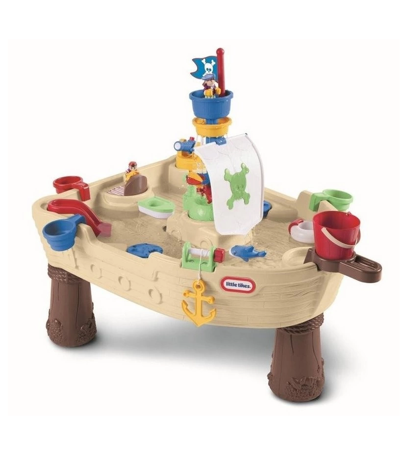 Juego De Mesa Para Exterior Barco Pirata Arena Y Agua Little Tikes Anchors Away - VALMARA