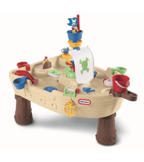 Juego De Mesa Para Exterior Barco Pirata Arena Y Agua Little Tikes Anchors Away