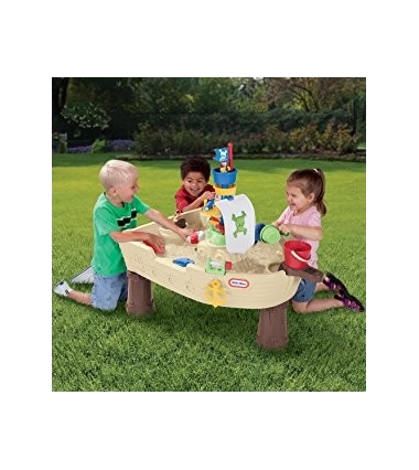 Juego De Mesa Para Exterior Barco Pirata Arena Y Agua Little Tikes Anchors Away