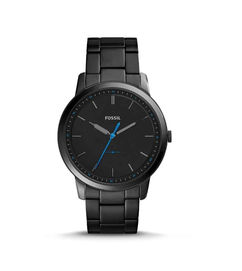 Reloj Analógico Para Hombre Fossil Fs5308 Minimalista Negro - VALMARA