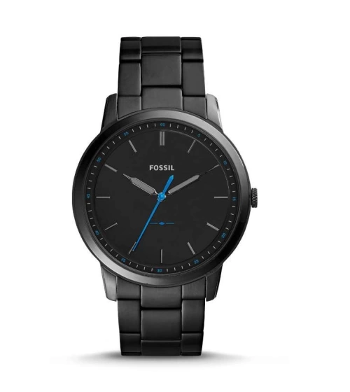 Reloj Analógico Para Hombre Fossil Fs5308 Minimalista Negro