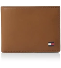 Billetera En Cuero Para Hombre Tommy Hilfiger Dore Passcase Color Café - VALMARA