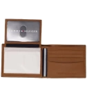 Billetera En Cuero Para Hombre Tommy Hilfiger Dore Passcase Color Café - VALMARA