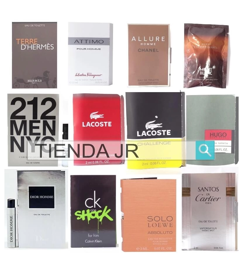 Muestras De perfumes Surtidas Hombre Y Mujer X10 Unidades - VALMARA