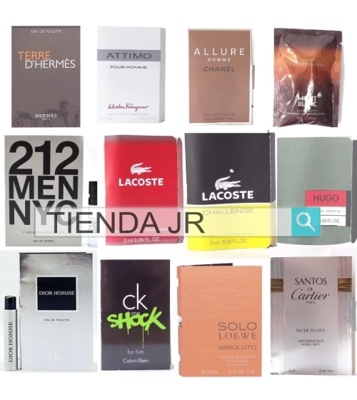 Muestras De perfumes Surtidas Hombre Y Mujer X10 Unidades