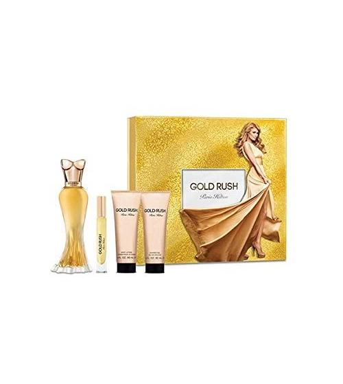 Estuche De Gold Rush De Paris Hilton 4 Pcs Mujer EDP