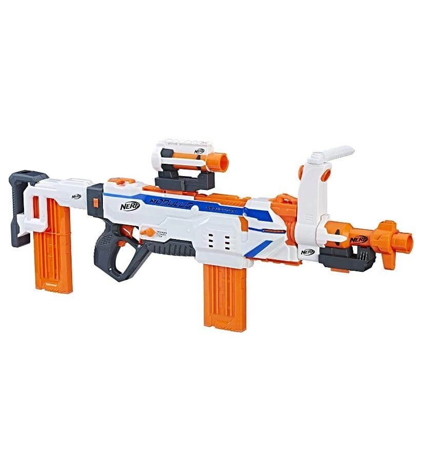 Rifle Lanzador Nerf Modulus Regulator Personalizable 3 Velocidades - VALMARA