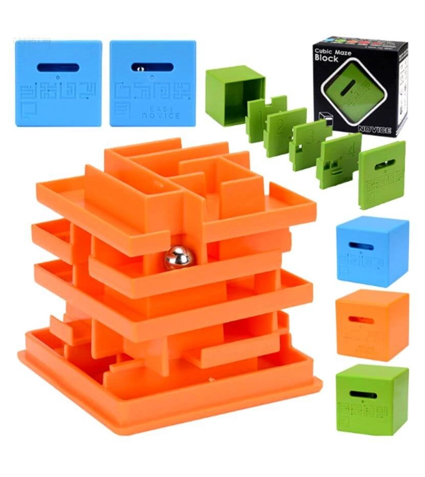 Cubo Laberinto 3D En Bloques Desarrolla Lógica Y Pensamiento - VALMARA Cubo Laberinto 3D En Bloques Desarrolla Lógica Y Pensamiento - VALMARA