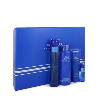 Estuche 360 Very Blue De Perry Ellis Set 4 Pcs Hombre