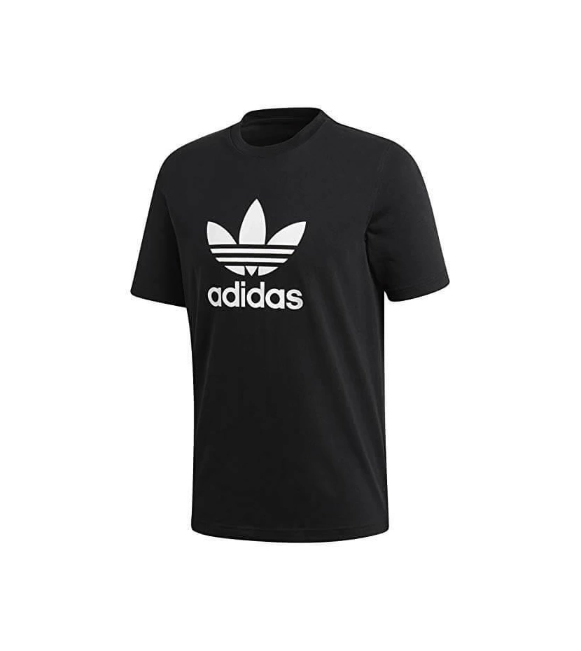 Camiseta Para Hombre Trefoil Tee De Adidas Originals Negra - VALMARA