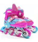 Patines En Linea Ajustables Para Niñas + Kit De Protección - VALMARA