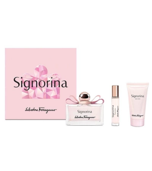 Estuche Signorina De Salvatore Ferragamo 3 Pcs Mujer EDP