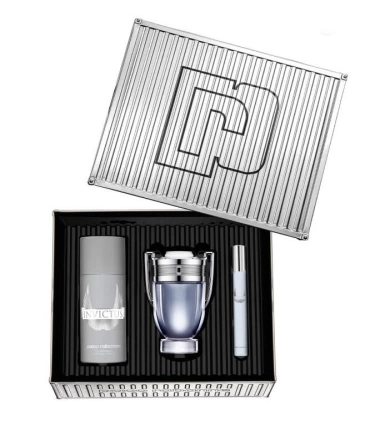 Estuche Invictus De Paco Rabanne 3 Pcs Hombre EDT