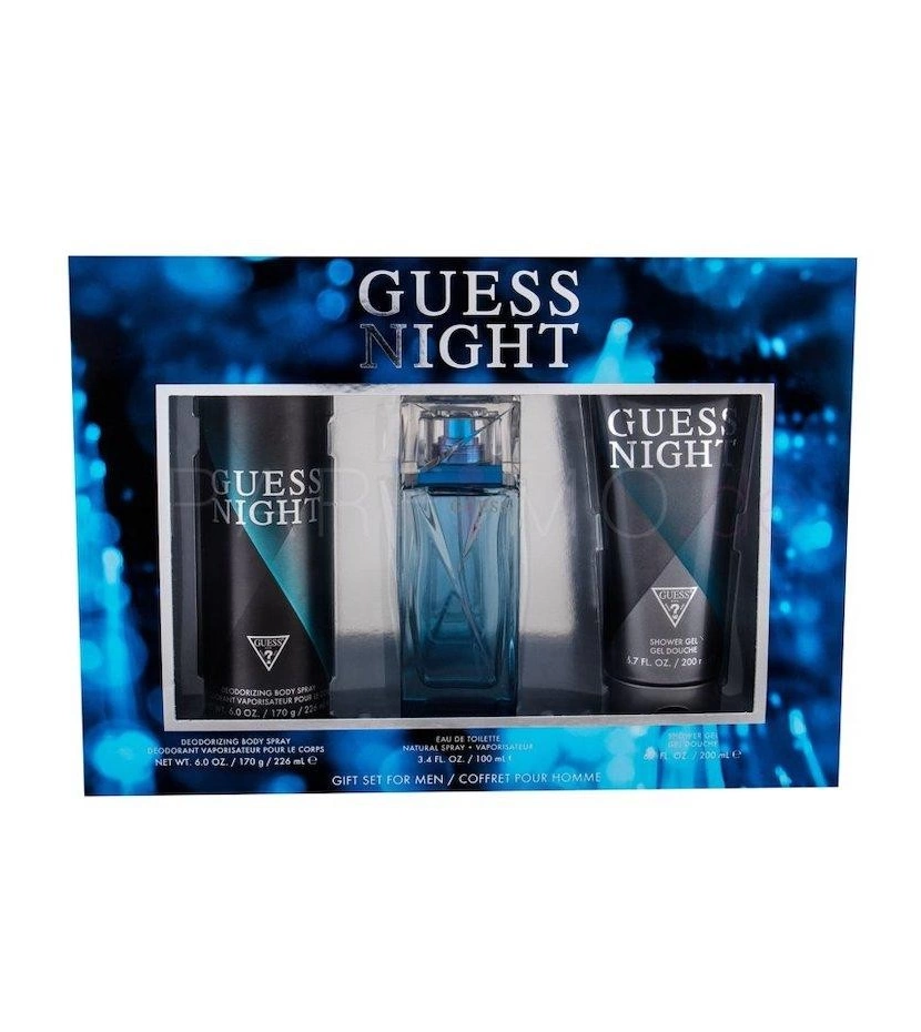 Estuche Night De Guess 3 Pcs Hombre EDT - VALMARA