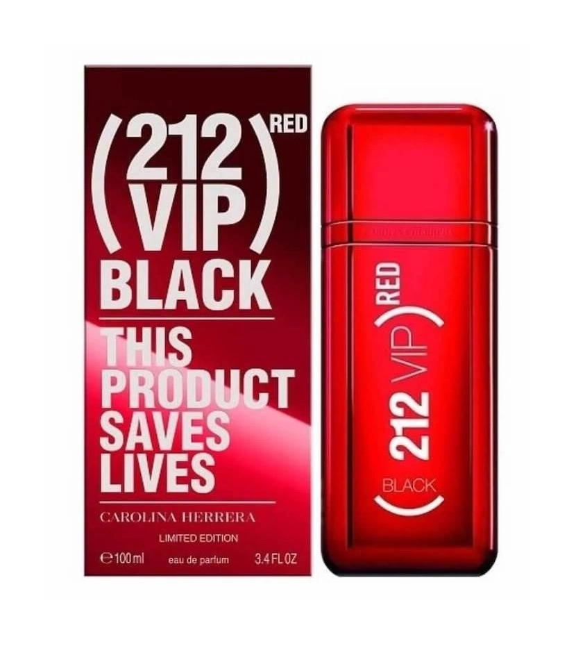 212 Red Vip Black De Carolina Herrera 100 ML Hombre EDP - VALMARA