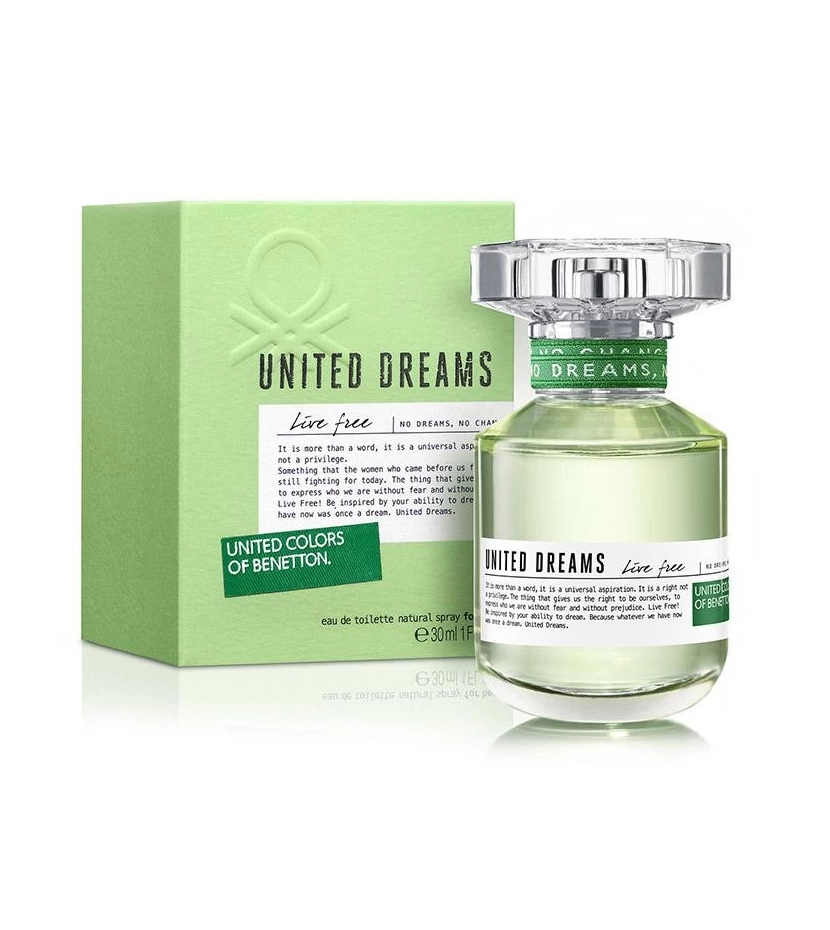 United Dreams Live Free De Benetton 80 ML Mujer EDT - VALMARA