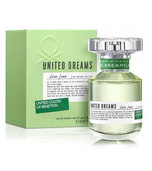 United Dreams Live Free De Benetton 80 ML Mujer EDT