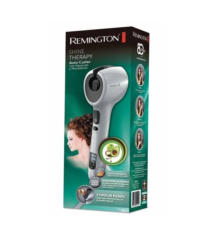 Rizador Automatico De Aguacate Shine Terapy Remington - VALMARA Rizador Automatico De Aguacate Shine Terapy Remington - VALMARA