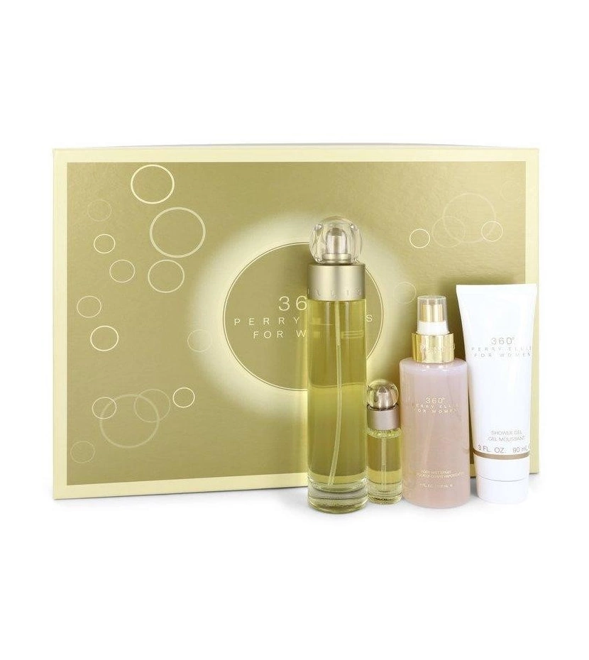 Estuche 360° Tradicional De Perry Ellis 4 Pcs Mujer EDT - VALMARA