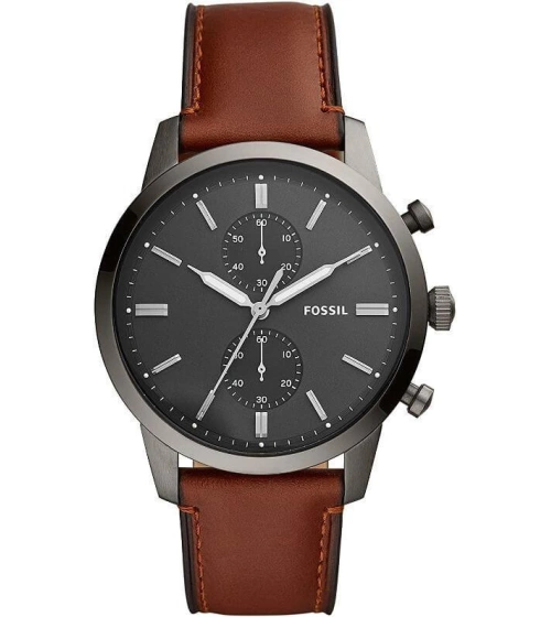 Reloj Fossil Townsman Fs5522 Dos Esferas Minimalista Cronógrafo