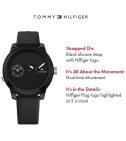 Reloj Tommy Hilfiger Denim 1791326 Deportivo 44Mm Negro - VALMARA