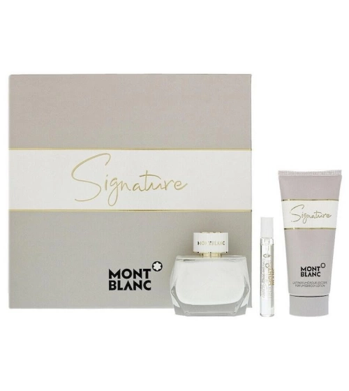 Estuches Signature De Mont Blanc 3 Pcs Mujer EDP