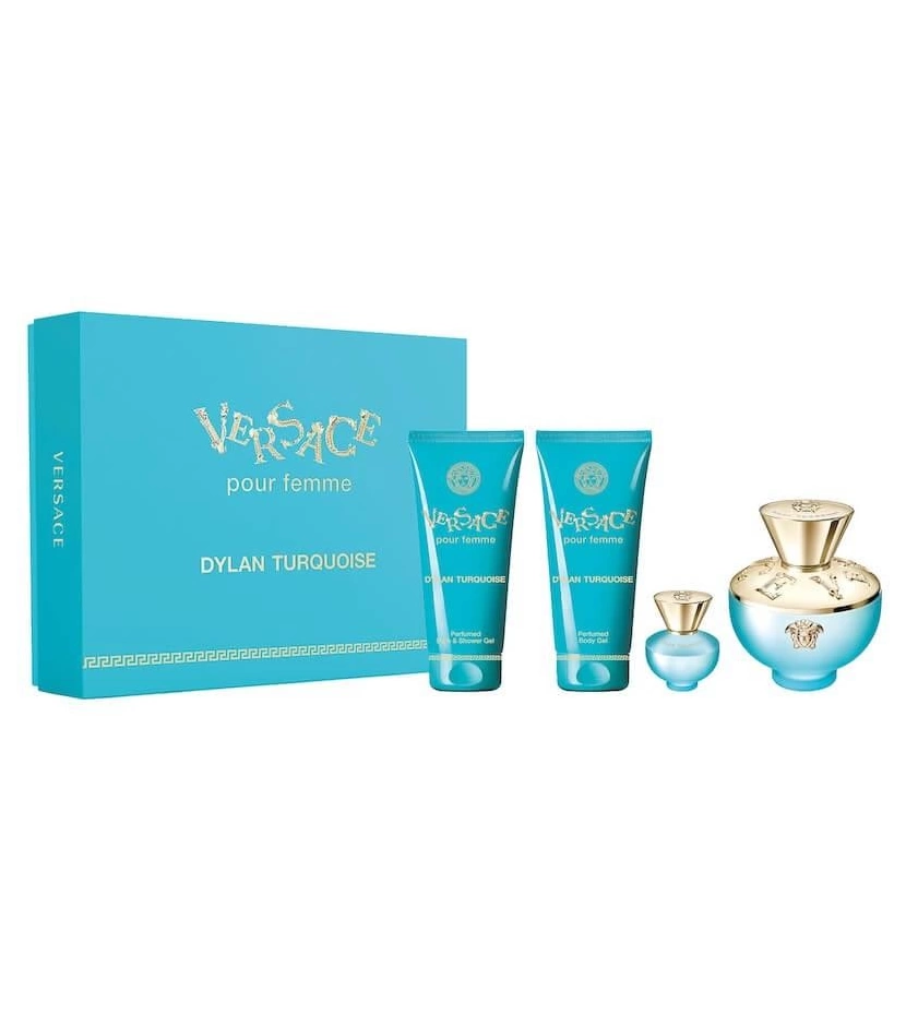 Estuche Dylan Turquoise  Versace 4 Pcs Mujer EDP - VALMARA