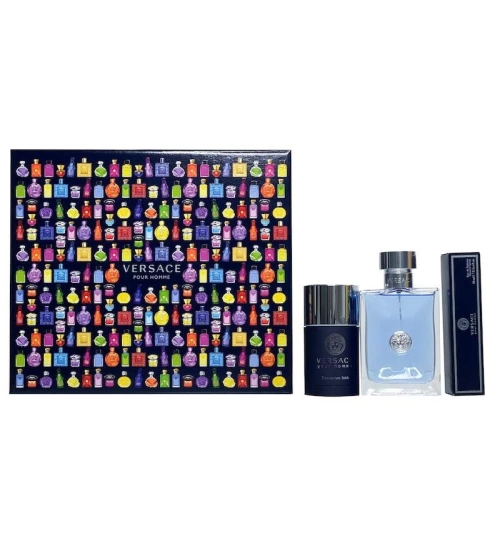 Estuche Versace Pour Homme 3 Pcs Hombre EDT