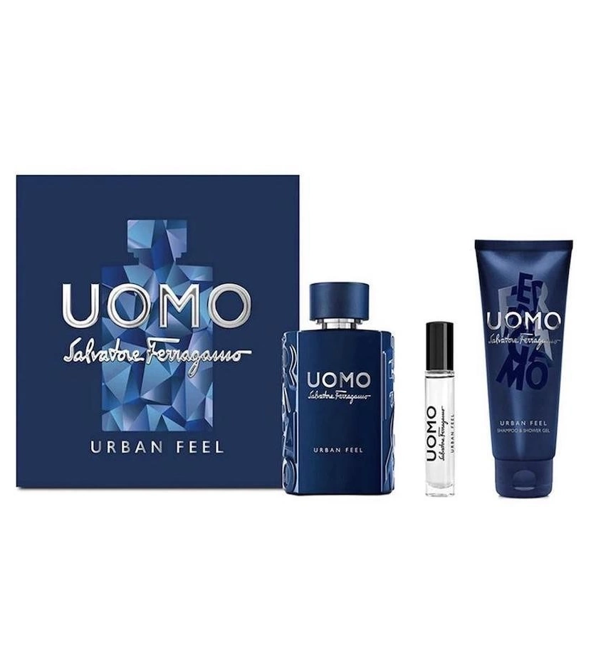 Estuche Ferragamo Uomo Urban Feel 100 ML Hm 3 Pcs Mujer EDT - VALMARA