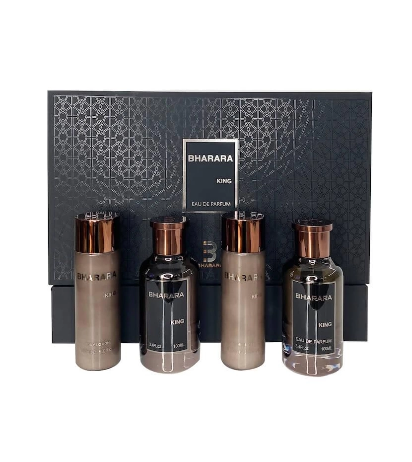 Estuche King De Bharara 4 Pcs Hombre EDP - VALMARA