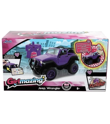 Carro Jeep Wrangler Para Niñas A Control Remoto Girlmazing Morado