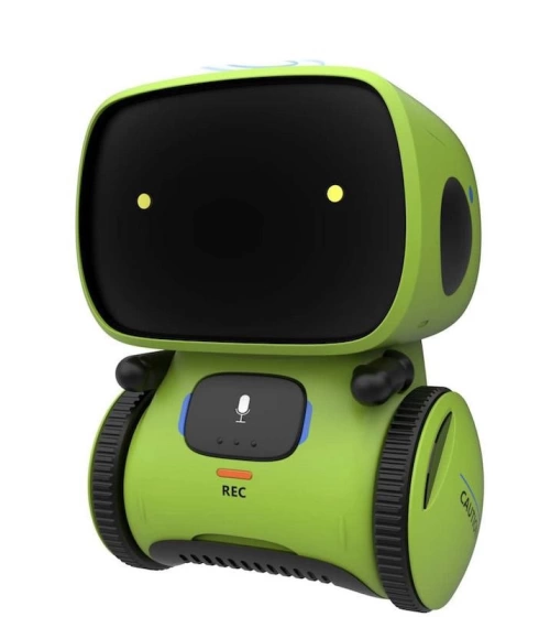 Robot Musical Inteligente Con Sensor Para Niños En Ingles Verde