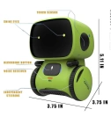 Robot Musical Inteligente Con Sensor Para Niños En Ingles Verde - VALMARA