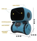 Robot Musical Inteligente Con Sensor Para Niños En Ingles Azul - VALMARA