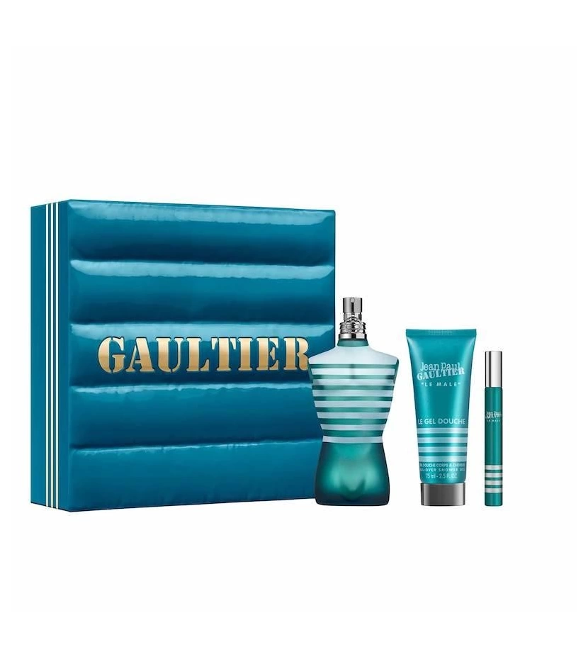 Estuche Le Male Jean Paul Gaultier 3 Pcs Hombre EDP - VALMARA