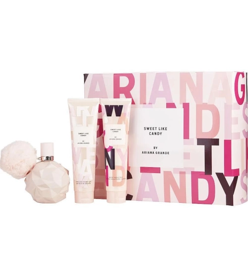 Estuche Sweet Like Candy De Ariana Grande 3 Pcs Mujer EDP