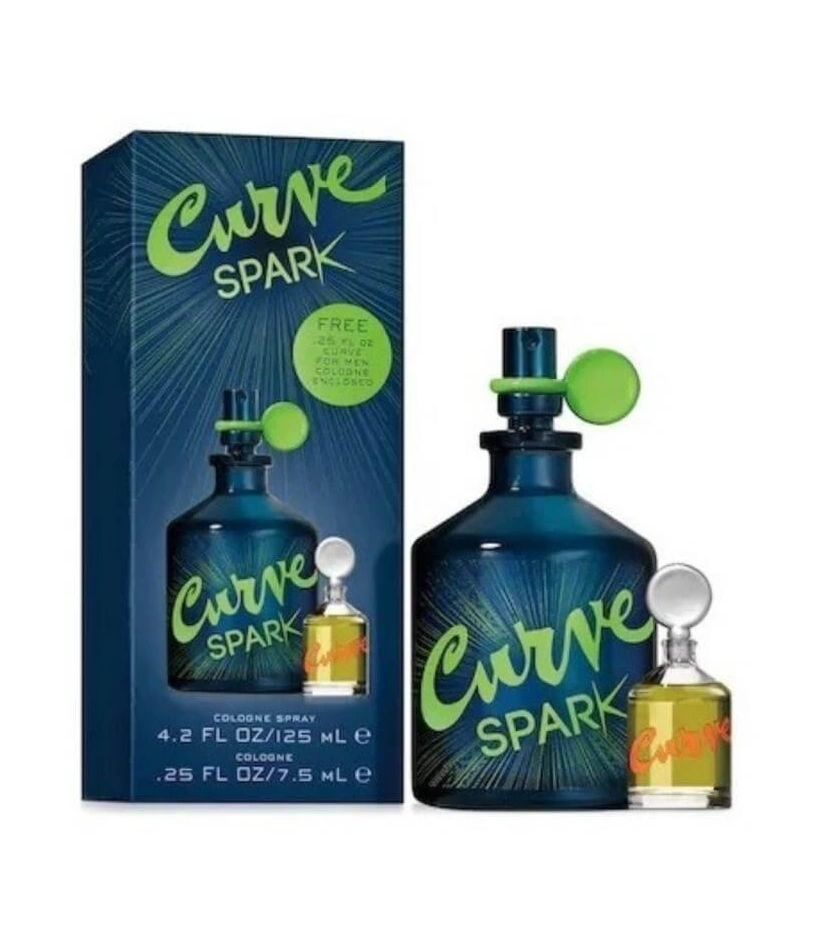 Curve Spark De Liz Claiborne 125 ML + 7.5 ML Hombre EDT - VALMARA