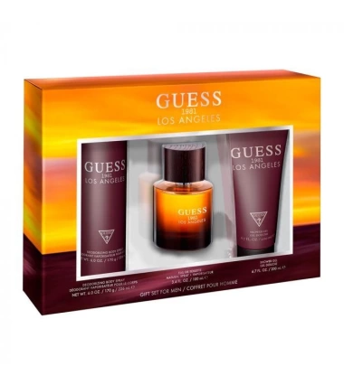 Estuche Guess 1981 Los Angeles De Guess 3 Pcs Hombre EDT