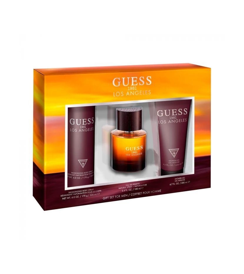 Estuche Guess 1981 Los Angeles De Guess 3 Pcs Hombre EDT - VALMARA