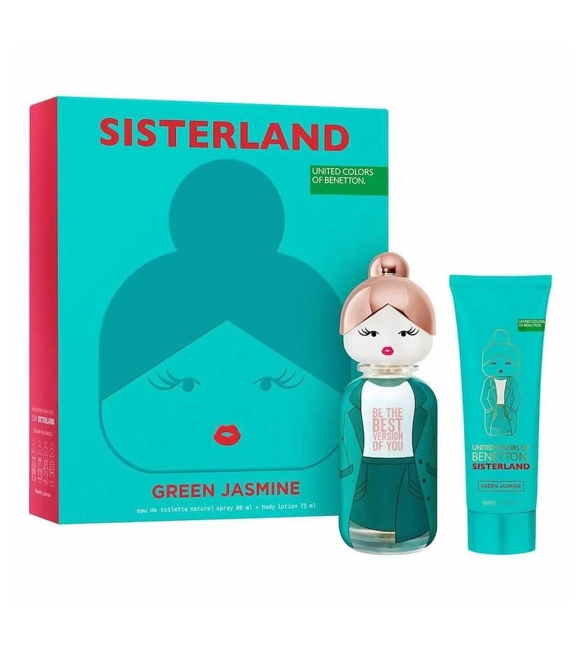 Estuche Sisterland Green Jasmine De Benetton 2 Pcs Mujer EDP - VALMARA