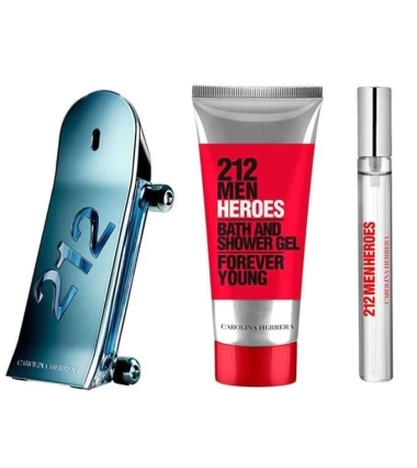 Estuche 212 Heroes Carolina Herrera Hombre 3 Pcs EDT