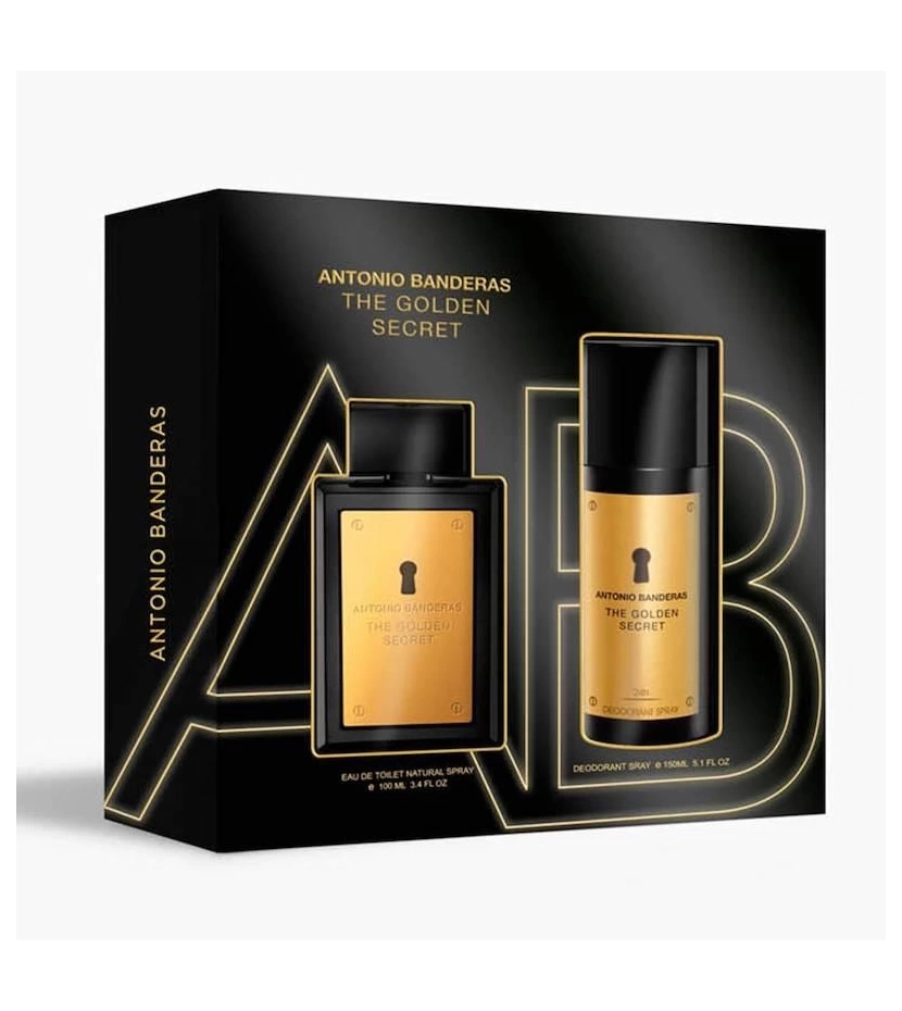 Estuche The Golden Secret De Antonio Banderas 2 Pcs Hombre EDT - VALMARA