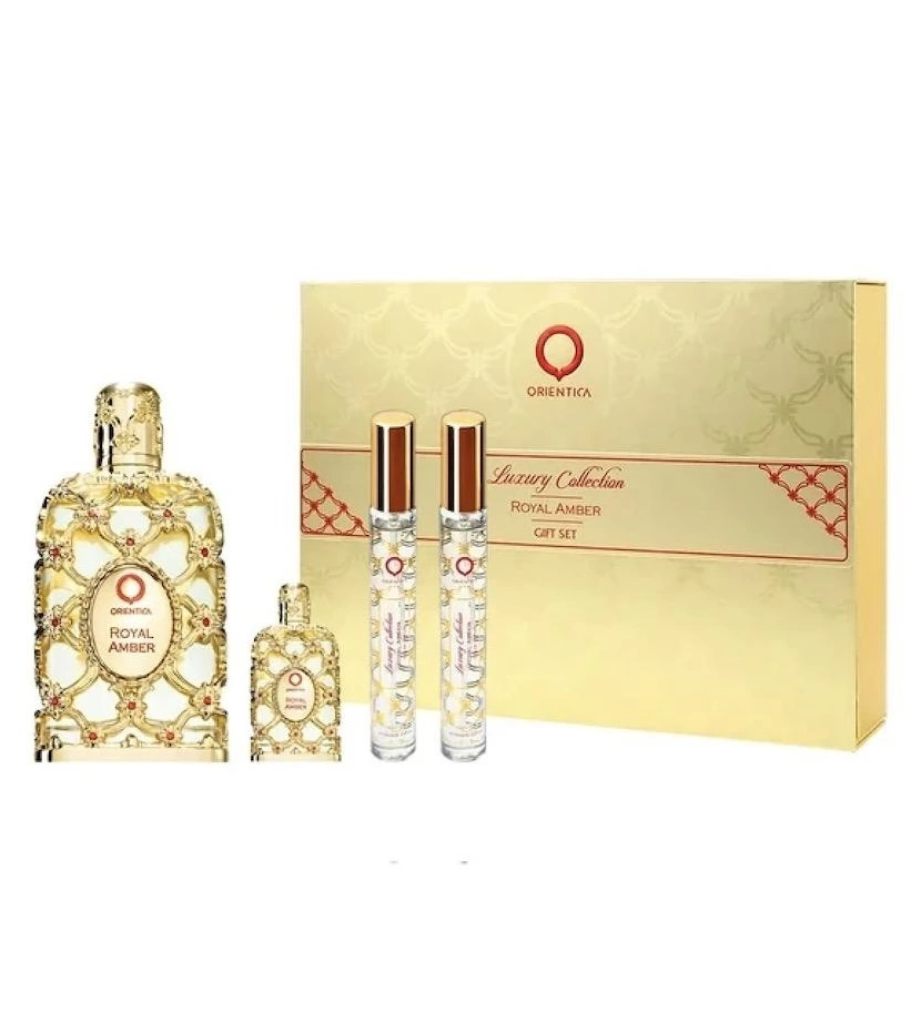 Set Orientica Royal Amber 4Pcs Hombre EDP - VALMARA