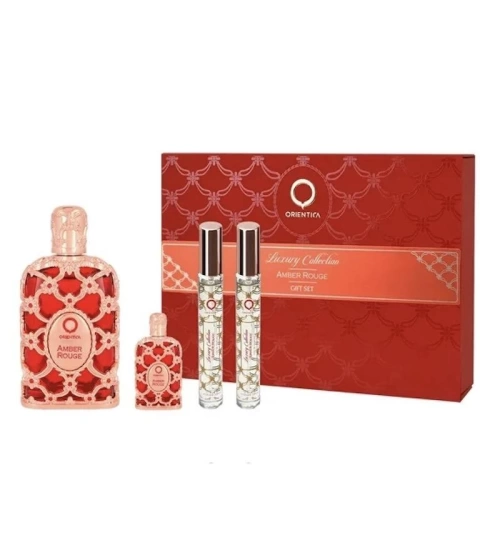 Set Orientica Amber Rouge 4Pcs Hombre EDP