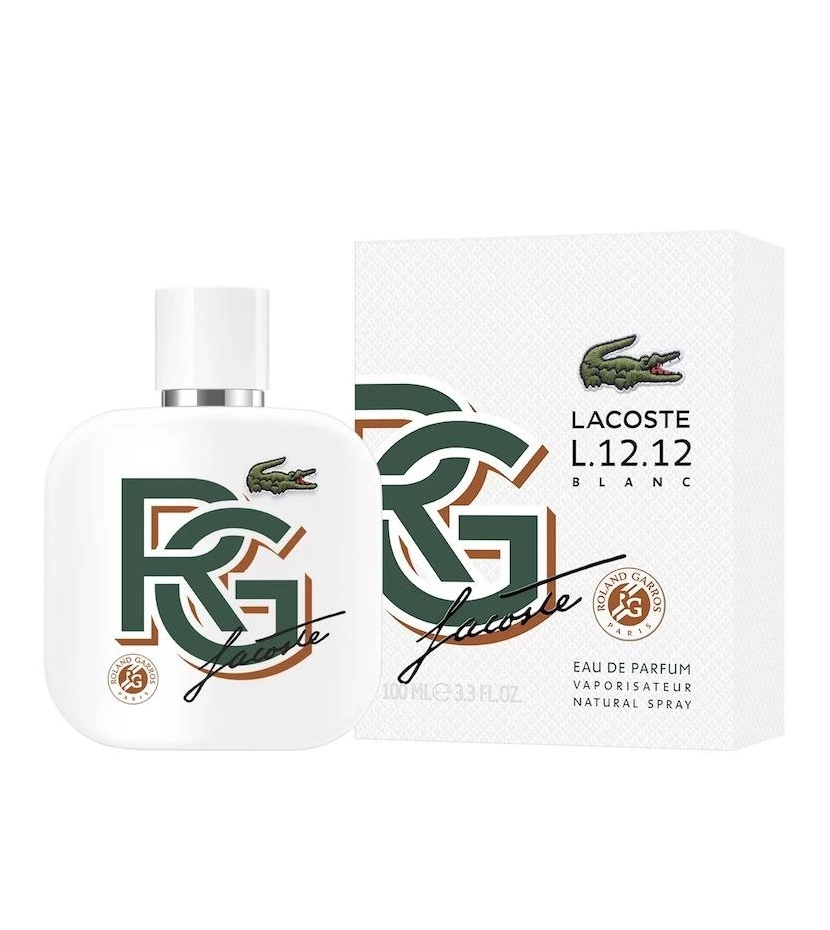 L.12.12 Blanc Roland Garros Lacoste 100 ML Hombre EDP - VALMARA