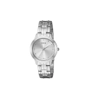 Reloj Analogico Para Dama Guess U0989L1 Plateado Minimalista - VALMARA