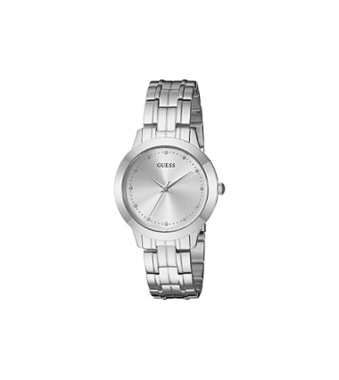 Reloj Analogico Para Dama Guess U0989L1 Plateado Minimalista