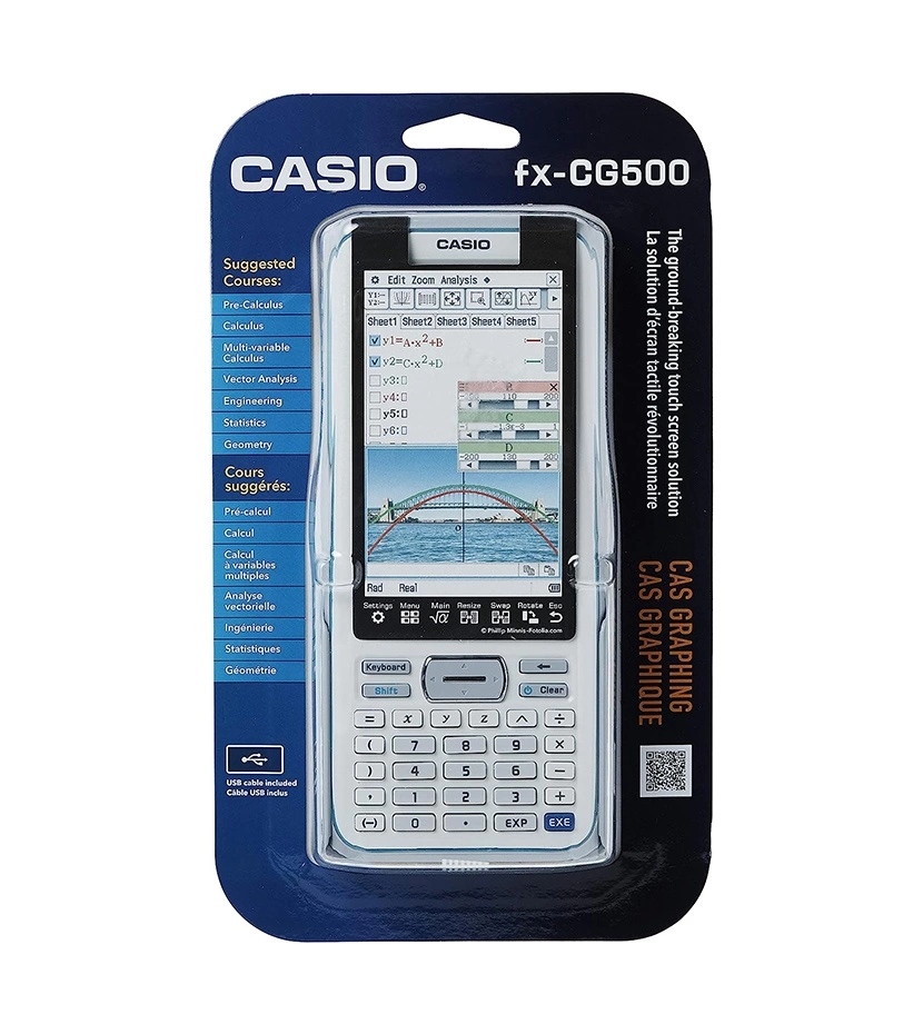 fx-CG500 PRIZM® CAS Calculadora Casio Graficadora Táctil A Color - VALMARA