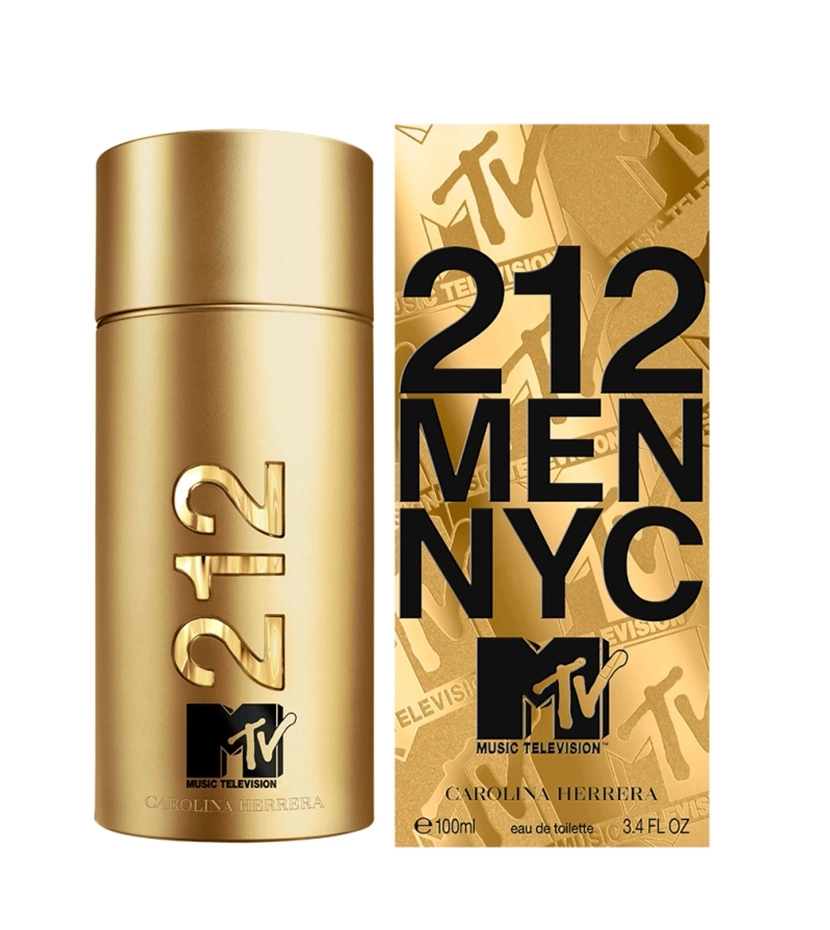 212 NYC MTV Carolina Herrera 100 Ml EDT Hombre - VALMARA